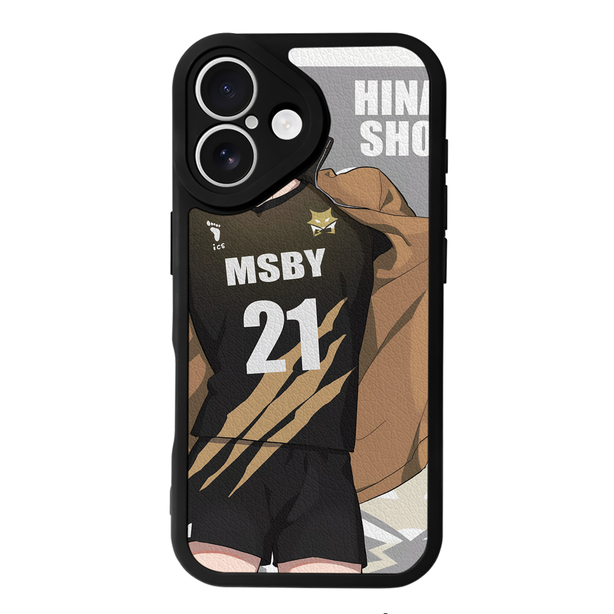 （画像用） ハイキュー!! Haikyu!! 【iPhone 16シリーズ対応】シリコンスマホケース（レザー調） 材質：シリコン